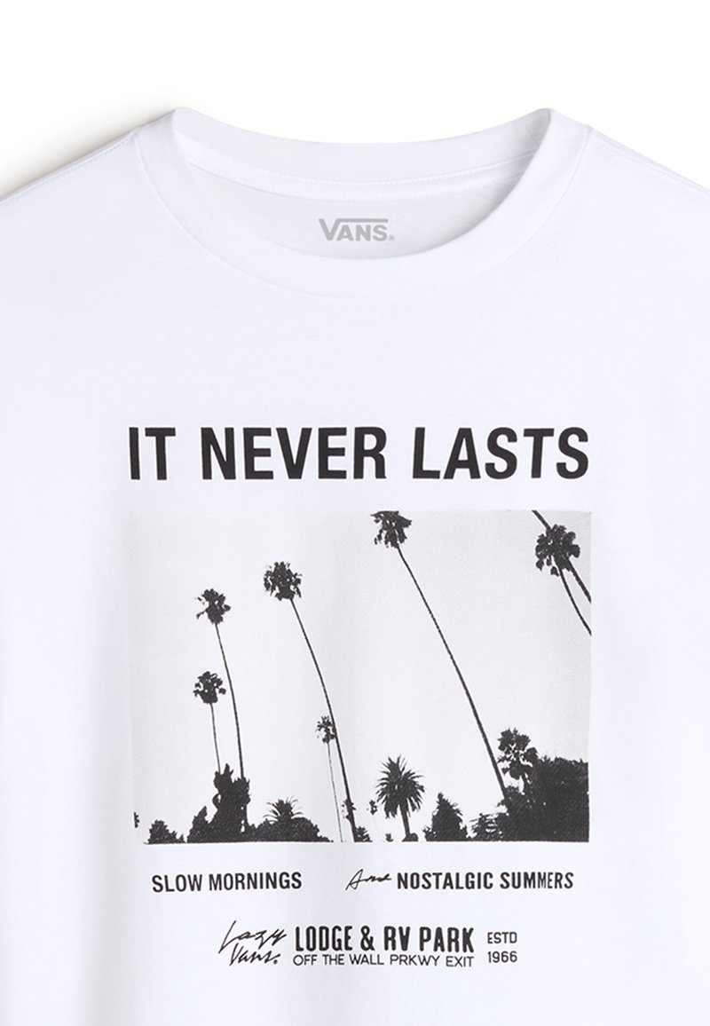Vans NEVERLASTING OVERSIZED - Triko s potiskem - white