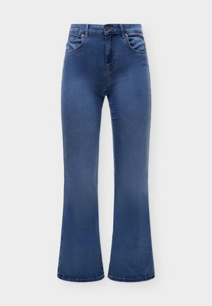 ONLY, ONLREESE RETRO - Flared Jeans - medium blue denim