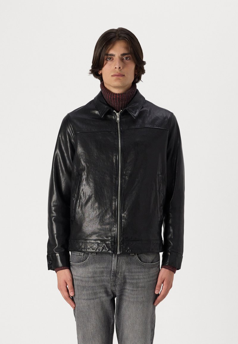 DRYKORN RIKKA - Casaco de couro - black