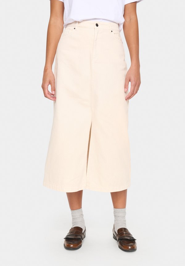 ILUSZ - Denim skirt - creme