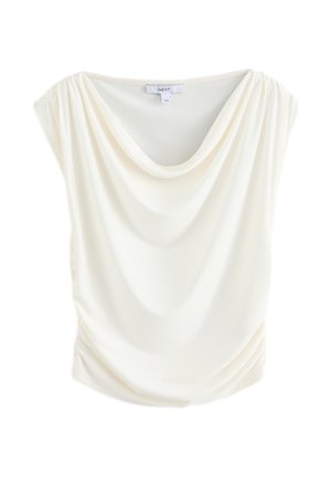 Next, SLEEVELESS DRAPED TOP.  - REGULAR FIT - T-shirts print - ecru