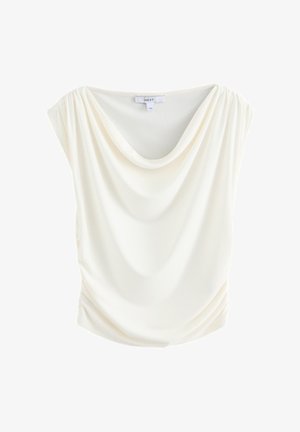 Next, SLEEVELESS DRAPED TOP. - REGULAR FIT - T-shirts print - ecru
