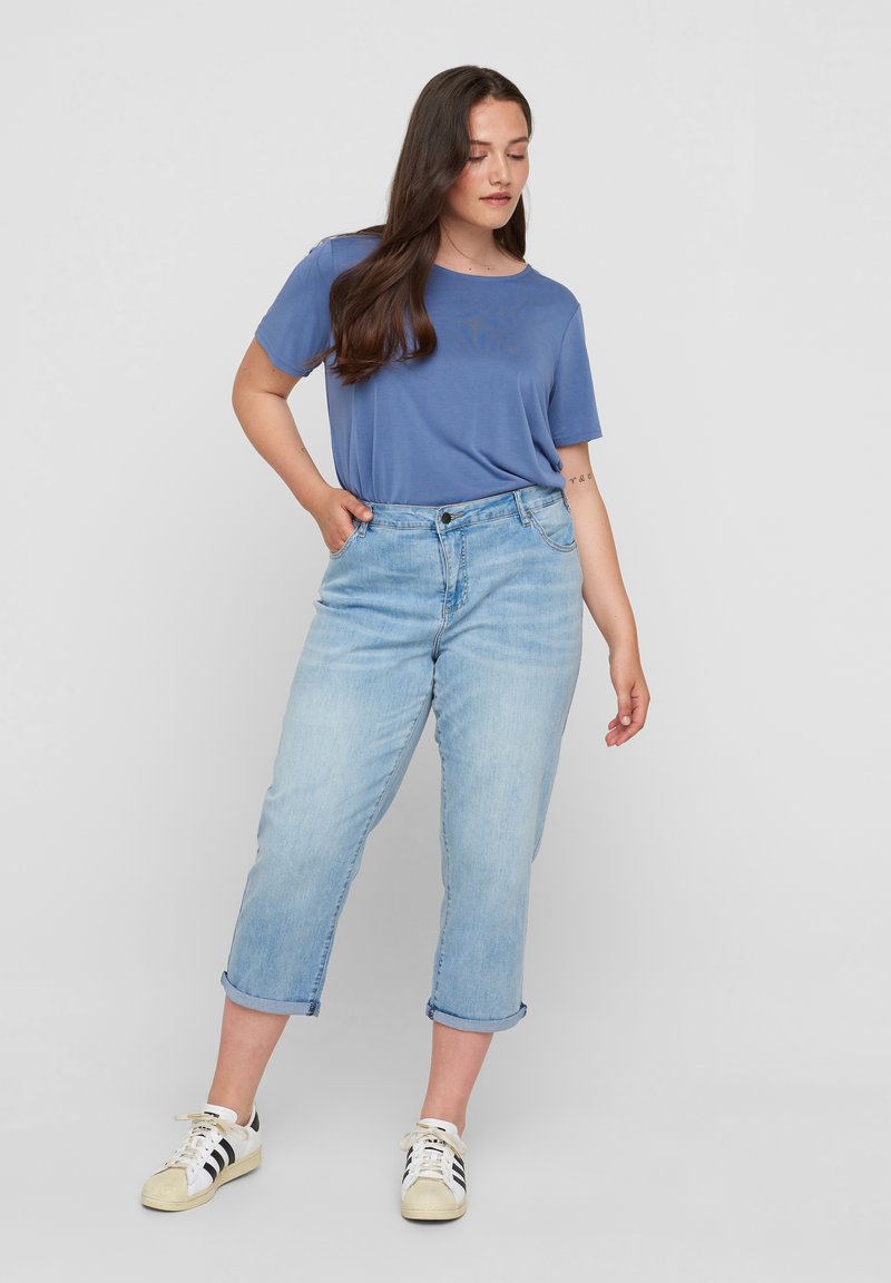 Zizzi JGIA PLUS - Uske traperice - light blue denim