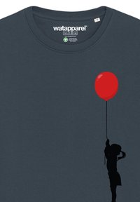 watapparel MIT LUFTBALLON PRINT - Sweatshirt - india ink grey