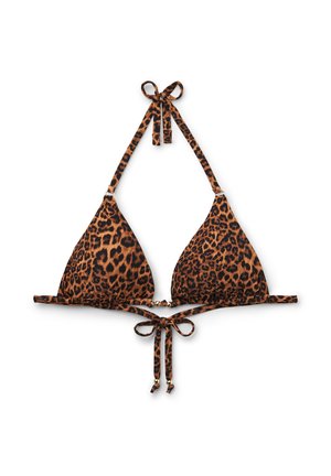 Calzedonia WILD ANIMALIER - Bikini top - brown