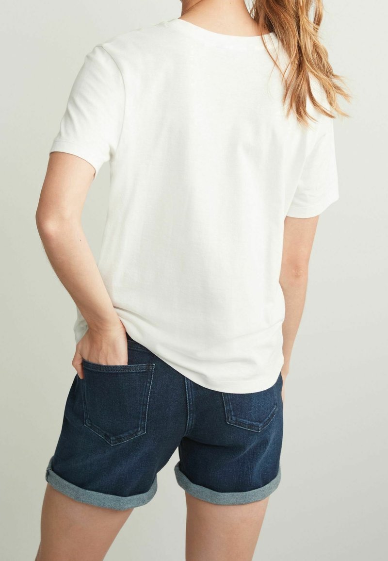 Next Shorts di jeans mottled dark blue/blu scuro screziato