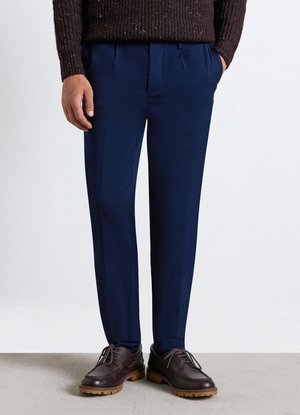 Calliope, PANTALONE LUNGO TINTA UNITA - Pantaloni - blu notte