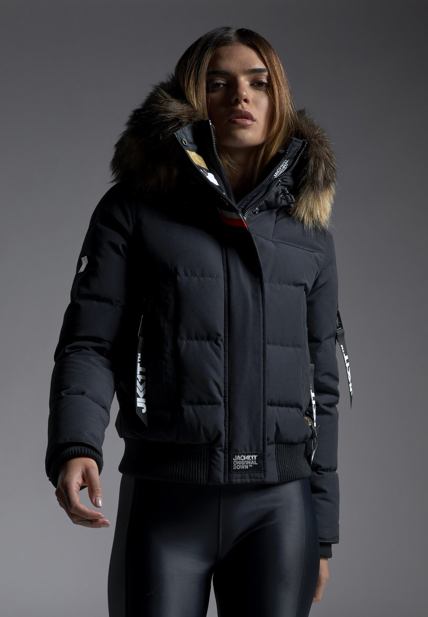 JACK1T ORIGINAL RESCUE - Gewatteerde jas - black/Zwart - Zalando.nl