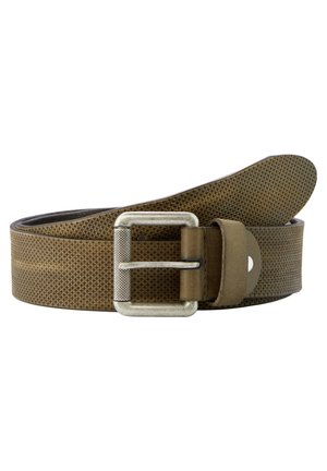 GEMUSTERTER  - Belt - oliv