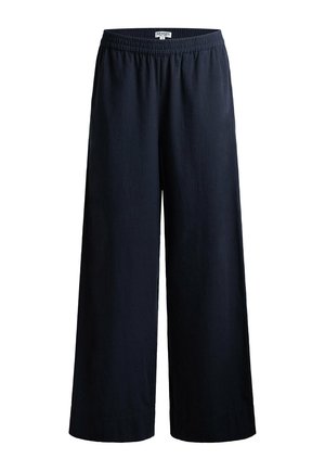 SENSES.THE LABEL, SENSES.THE LABEL WIDE LEG HOSE PO:EM MIT ELASTIKBUND - Tracksuit bottoms - night navy