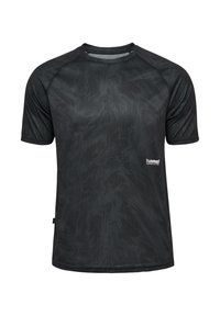 Hummel PULSE WORKOUT - T-shirt print - black ebony