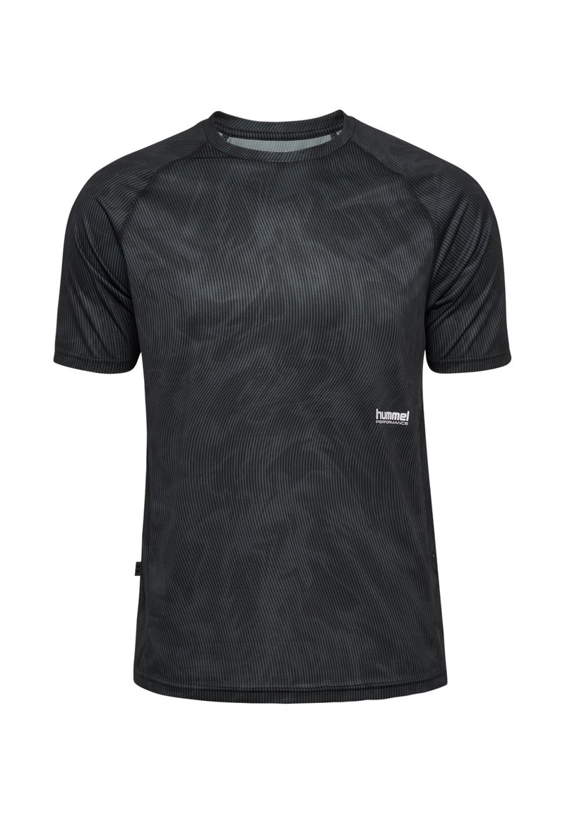 Hummel PULSE WORKOUT - T-shirt print - black ebony