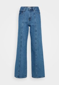 FRONT SEAM - Široke nogavice - scandi blue