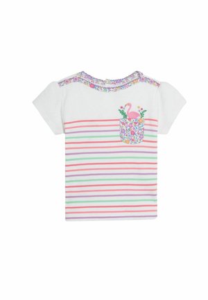 REGULAR FIT - APPLIQUÉ POCKET BRETON - Camiseta estampada - coral pink flamingo