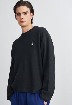 Long sleeved top - black/white