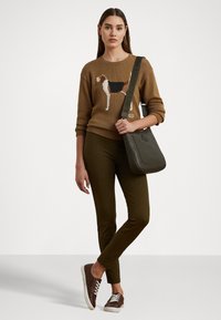Lauren Ralph Lauren STRETCH TWILL SKINNY PANT - Pantaloni - botanic green