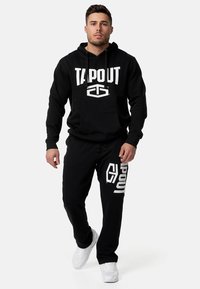 Tapout NORMALE PASSFORM ACTIVE BASIC  - Džemperis su gobtuvu - black white