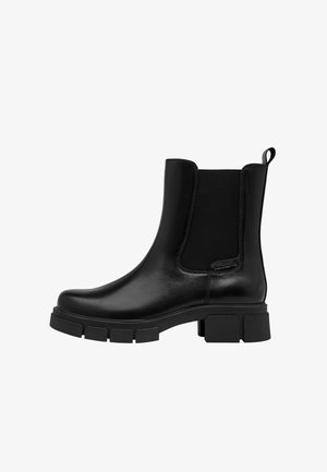 Tamaris, CHELSEA BOOT - Enkellaarsjes met plateauzool - black nappa