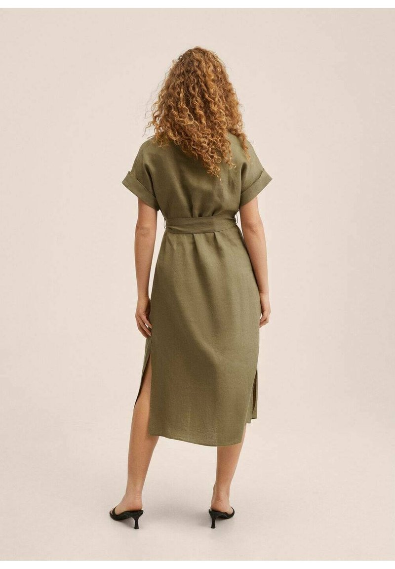 Mango Shirt dress - khaki - (Pre-owned) - Zalando.ie