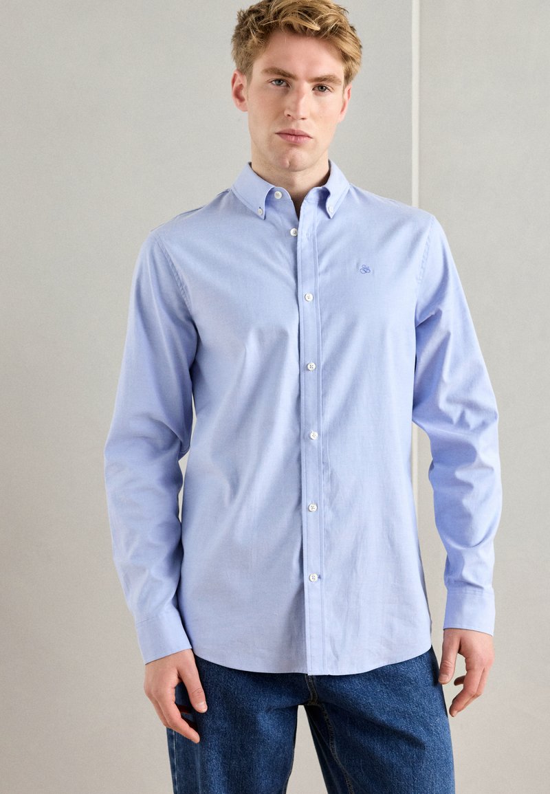 Scotch & Soda SEASONAL CORE SOLID REGULAR FIT SHIRT - Camisa - blue bonnet