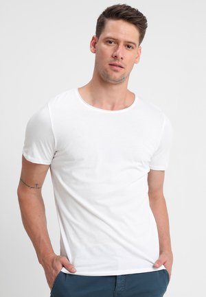 SLHLUKE O-NECK TEE - Basic T-shirt - bright white