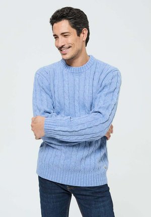 CAFYO - Pullover - sky blue chiné