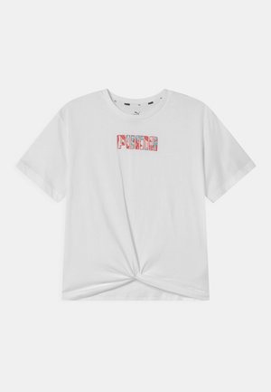 ALPHA SILHOUETTE - T-shirt con stampa - puma white