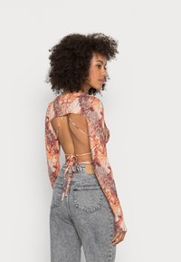 Jaded London PANELLED LONGLINE HALTER CORSET EMBOSSED - Blusa - multi
