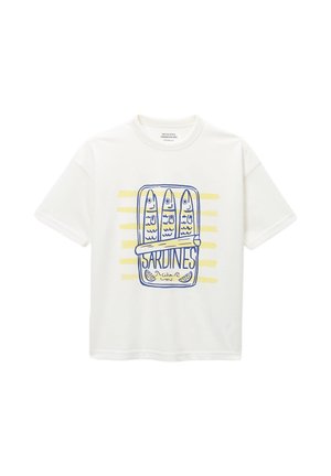 Monoprix, T-shirt imprimé - ecru