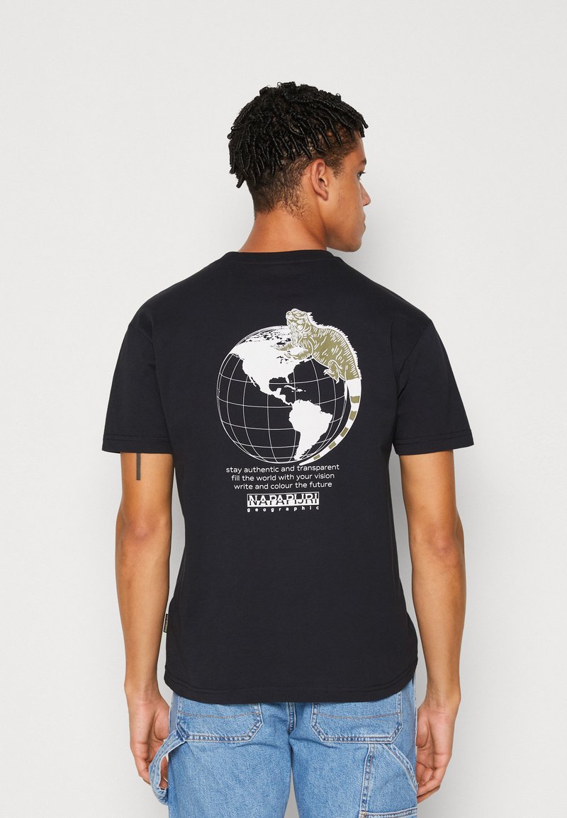 Napapijri UNISEX - Print T-shirt - black - Zalando.de