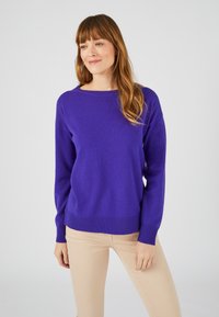 Damart PULL COL ROND EN PUR - Trui - violet indigo