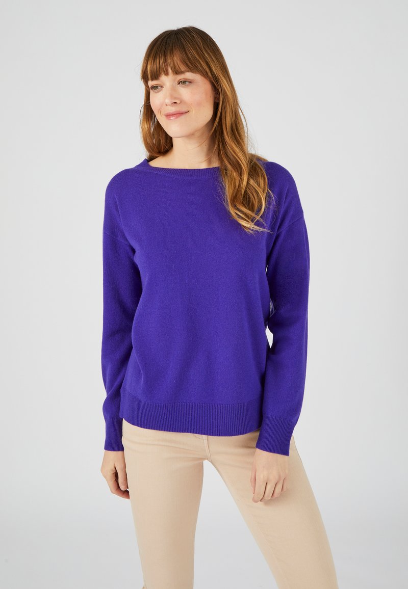 Damart PULL COL ROND EN PUR - Trui - violet indigo