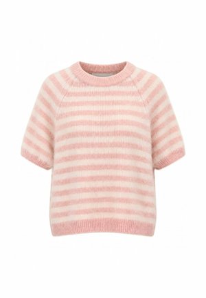 Opal Studio, OPAL STUDIO LEONIE STRIPE KNIT SS - Μπλουζάκι με στάμπα - rose off white