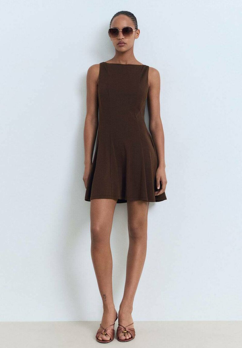 black jersey cocktail dress Strapless Velvet Jersey Combo Gown In Black, Black / Regular / 6 main image 1