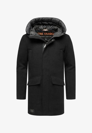 Juodas vilnonis paltas su nuimamais pašiltinimais, dviem priekinėm kišenėm ir užtrauktuku. Vidaus pamušalas pagamintas iš juodos siuvinėjimo medžiagos.