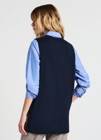 Calliope CON SCOLLO V - Top - blu notte