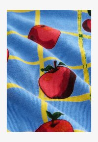 Unselected, blue apple check pattern