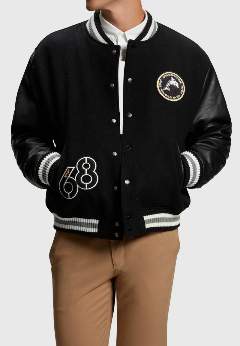 Esprit COLLEGE Bomber Jacket black Zalando.ie