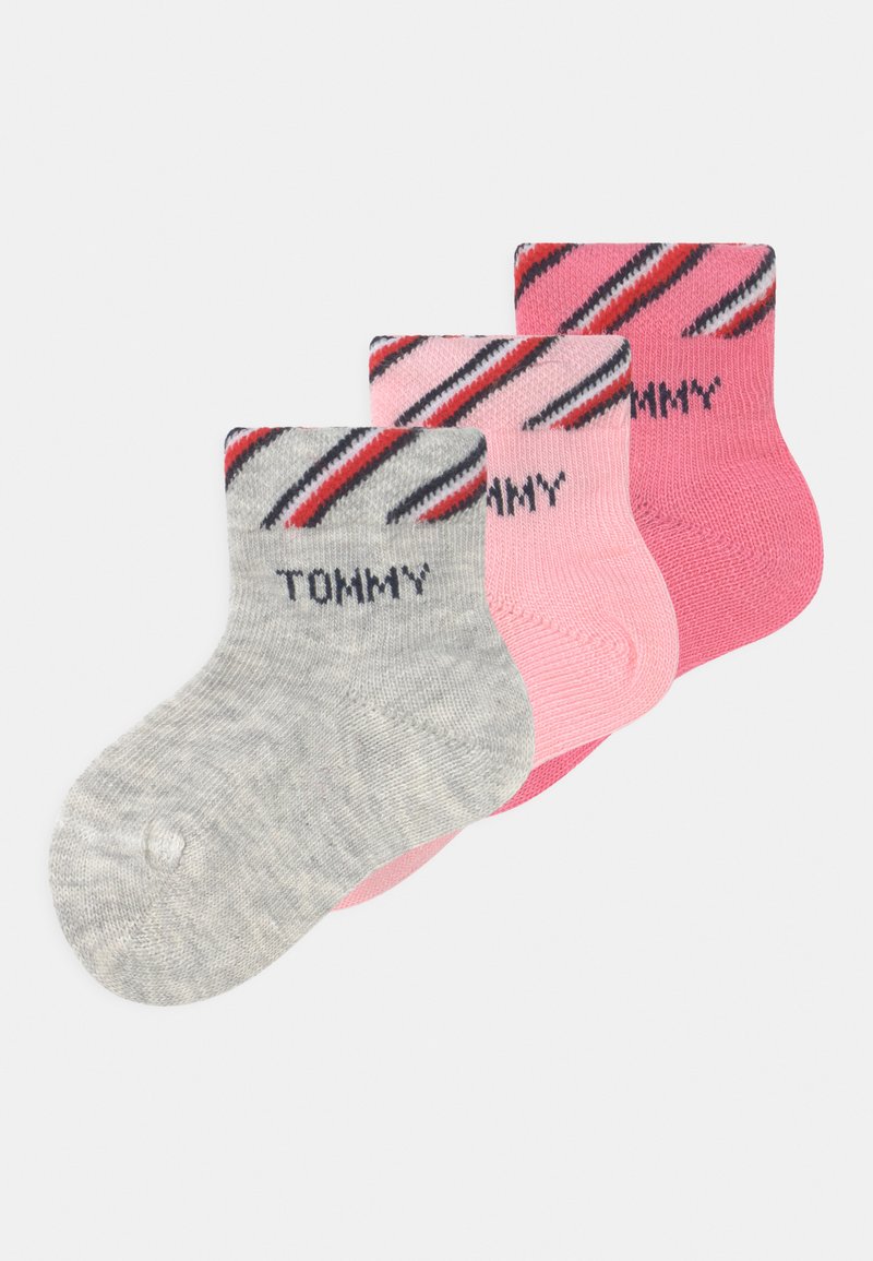 Tommy Hilfiger BABY NEWBORN GIFTBOX UNISEX 3 PACK Socken Pink grey tommy-hilfiger-baby-newborn-giftbox-unisex-3-pack-socken-pink-grey