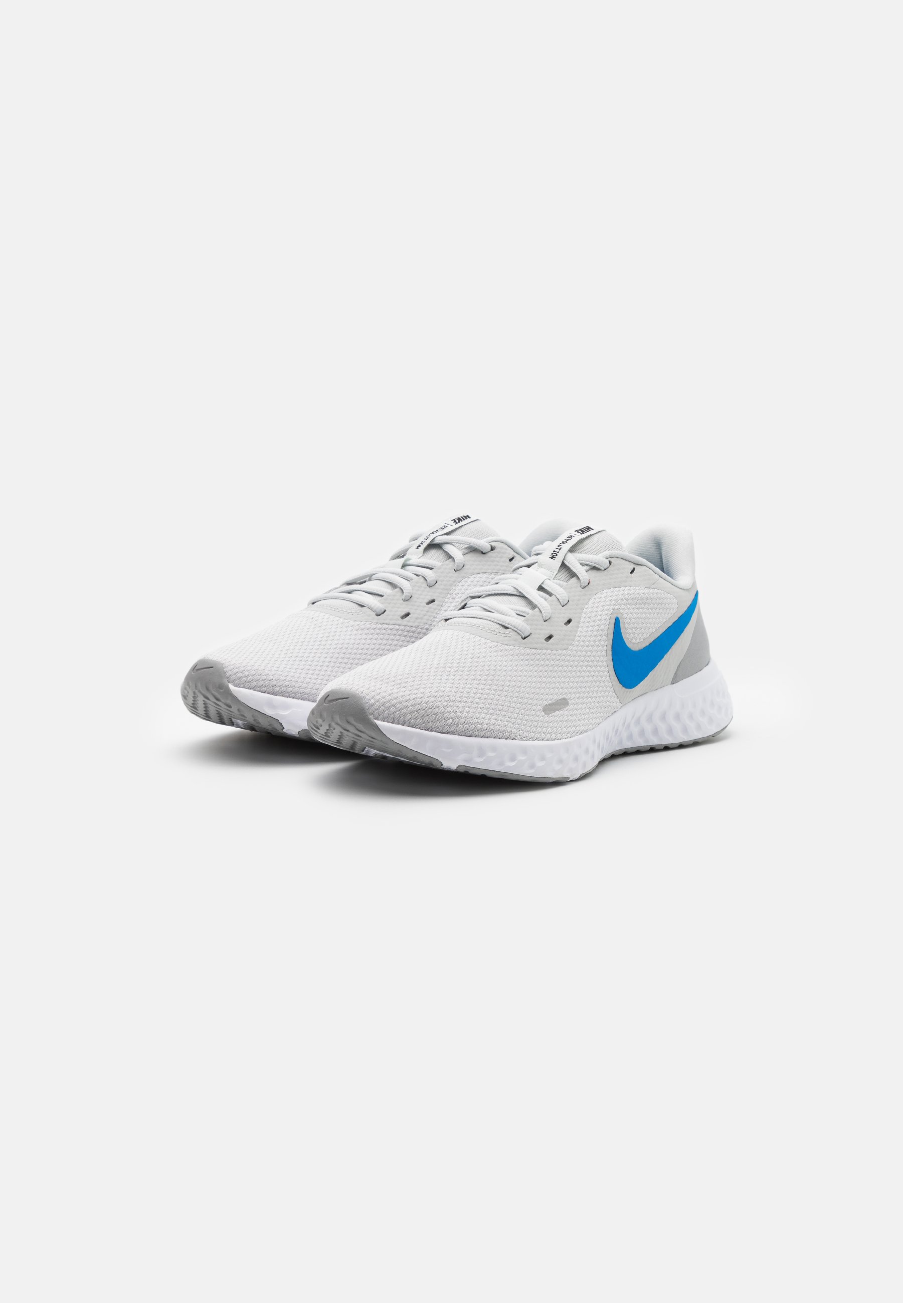 Nike Performance REVOLUTION 5 - Hardloopschoenen neutraal - photon  dust/photo blue/particle grey/Grijs - Zalando.nl