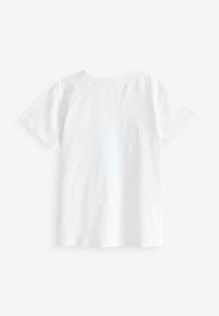 Next SHORT SLEEVE  REGULAR FIT - Nyomott mintás póló - white