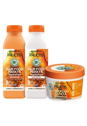 GARNIER FRUCTIS HAIR FOOD CAPELLI DANNEGGIATI PAPAYA - Kit capelli