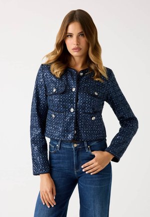 PAILLETTEN - Giacca di jeans - dunkelblau