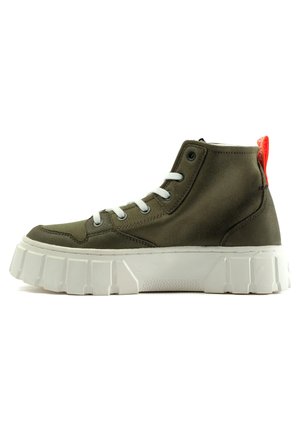 Baskets montantes - olive night