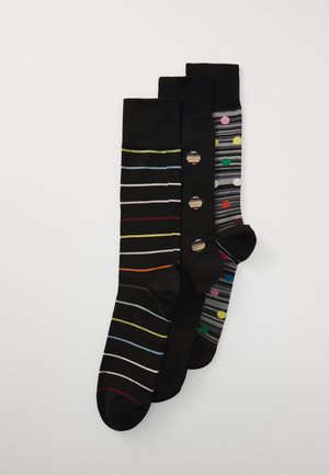 Paul Smith SEAS 3 PACK - Chaussettes hautes - black