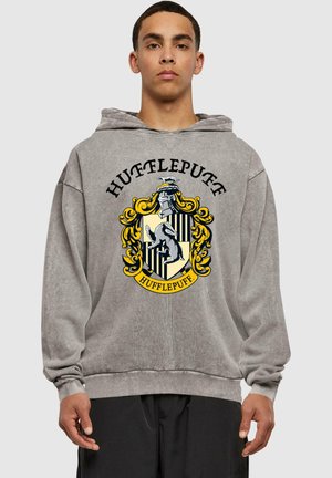 HARRY POTTER HUFFLEPUFF CREST ACID WASHED - Hoodie - asphalt