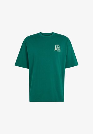adidas Originals, FOOD CART TEE - T-shirts print - collegiate green