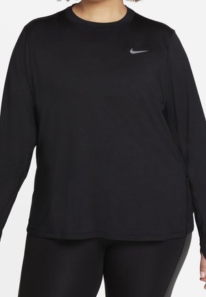 Langærmet T-shirt - black