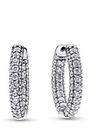 PAVÉ SINGLE-ROW  - Ohrringe - silver coloured