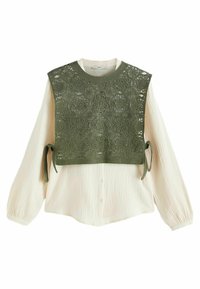 Next REGULAR FIT - Stickad tröja - khaki green